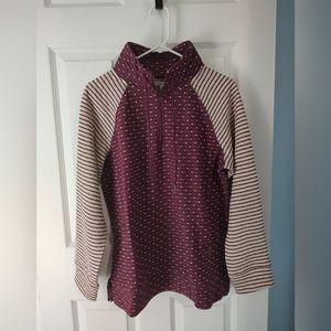 NWT Maurices Chalet Funnel neck Fleece Sweatshirt